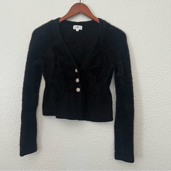 LPA Molly Sweater cardigan Fuzzy Knit  XS - Picture 12 of 12
